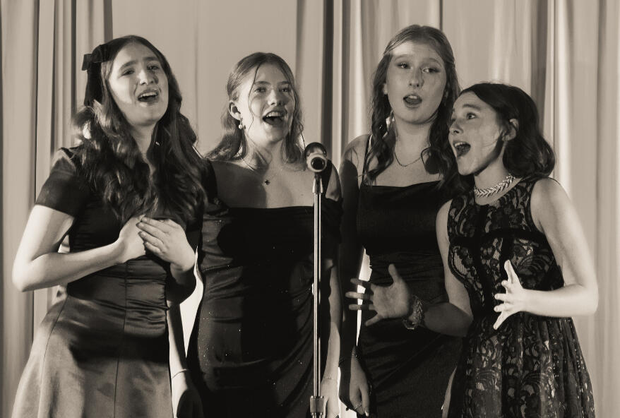 Trebletones perform at a fundraising gala for the Oscar Hammerstein Museum and Theatre Education Center